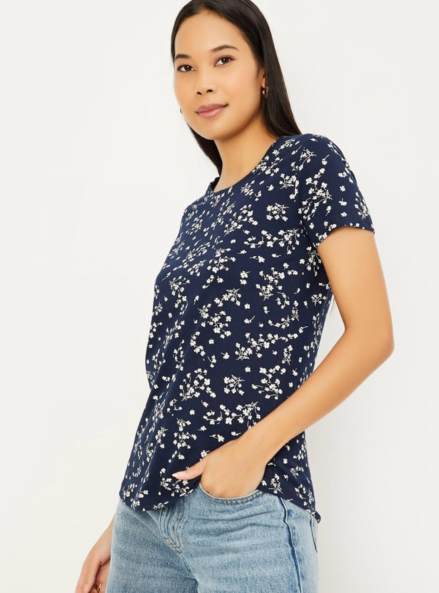 Women Floral Printed T-shirt