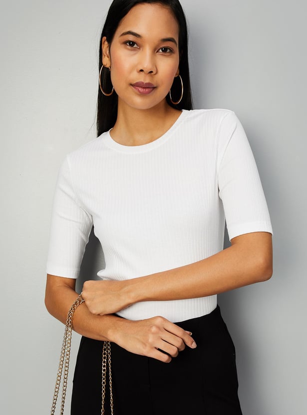 Women Ribbed T-shirt