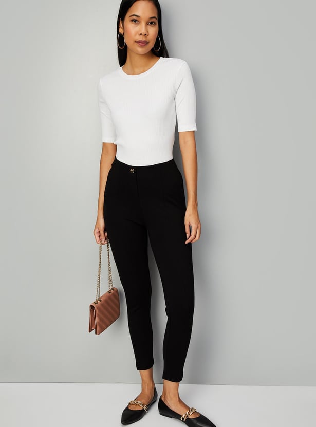 Women Ribbed T-shirt