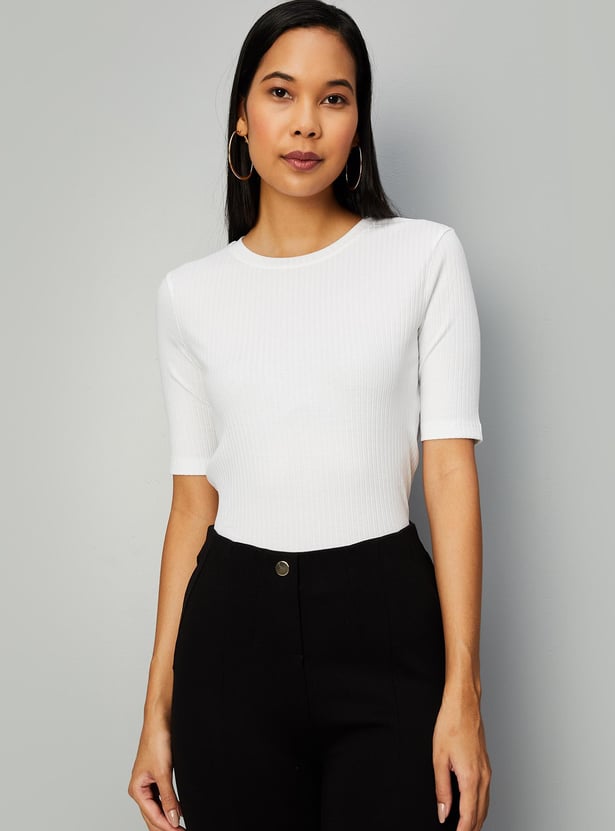 Women Ribbed T-shirt