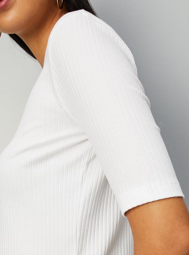 Women Ribbed T-shirt