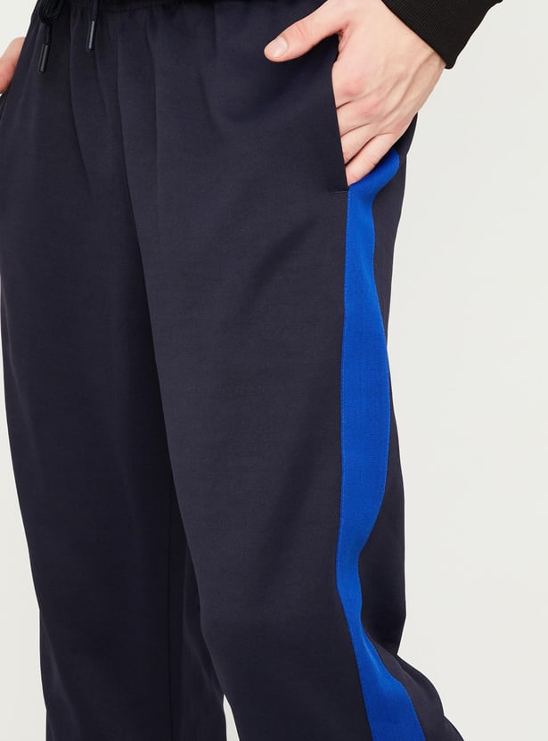 Men Panelled Athleisure Track Pants