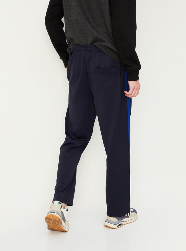 Men Panelled Athleisure Track Pants