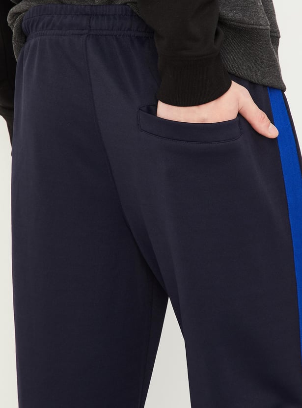 Men Panelled Athleisure Track Pants