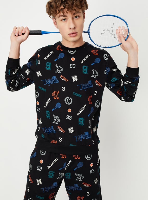 Men All-Over Printed Sweatshirt