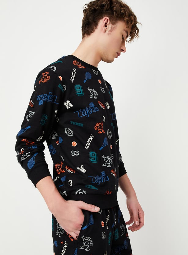 Men All-Over Printed Sweatshirt