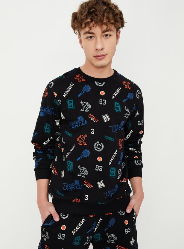 Men All-Over Printed Sweatshirt