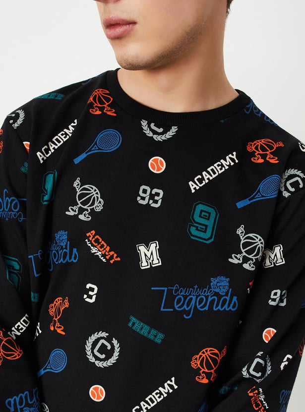 Men All-Over Printed Sweatshirt