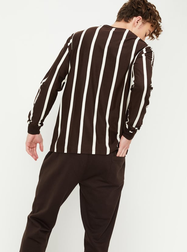Men Slim Fit Striped T-shirt