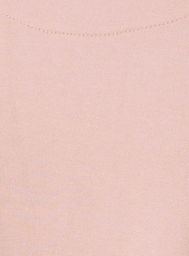 Men Solid Raglan Sleeve Sweatshirt