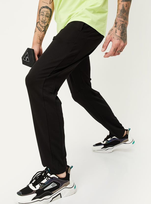 Men Solid Active Joggers