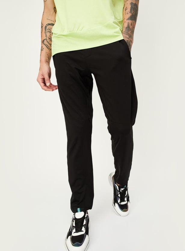 Men Solid Active Joggers