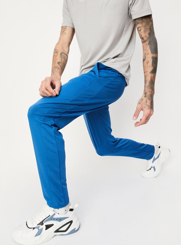 Men Solid Active Joggers