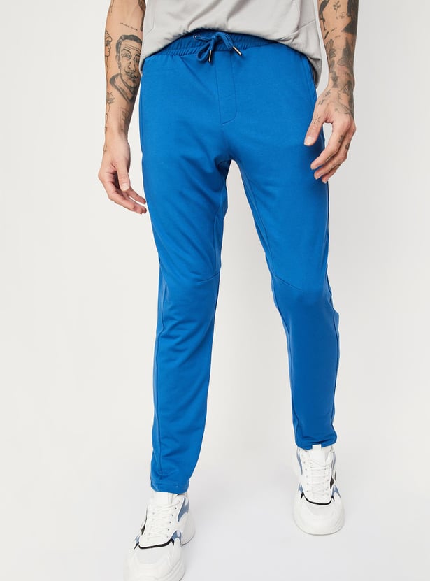 Men Solid Active Joggers