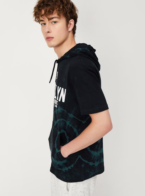 Men Printed Hooded T-shirt