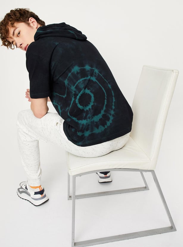 Men Printed Hooded T-shirt