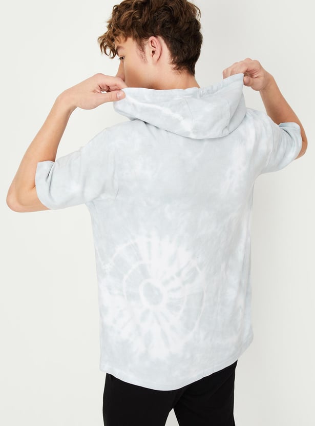 Men Printed Hooded T-shirt