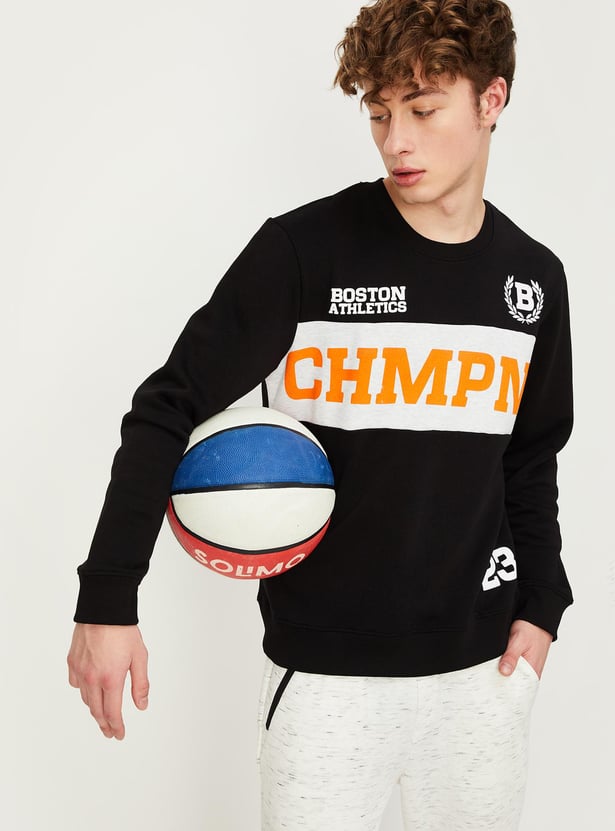 Men Printed Athleisure Sweatshirt