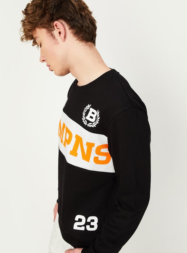 Men Printed Athleisure Sweatshirt