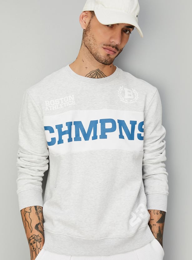 Men Printed Athleisure Sweatshirt