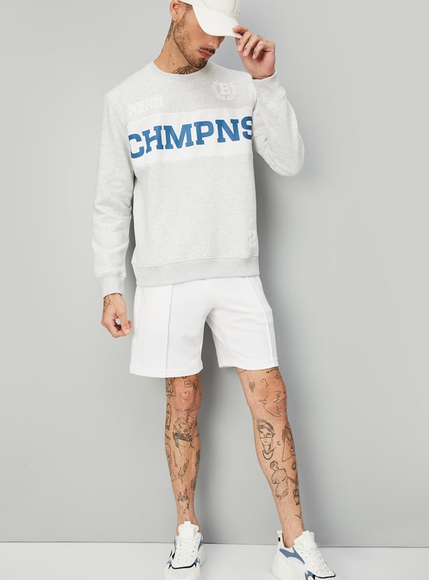 Men Printed Athleisure Sweatshirt