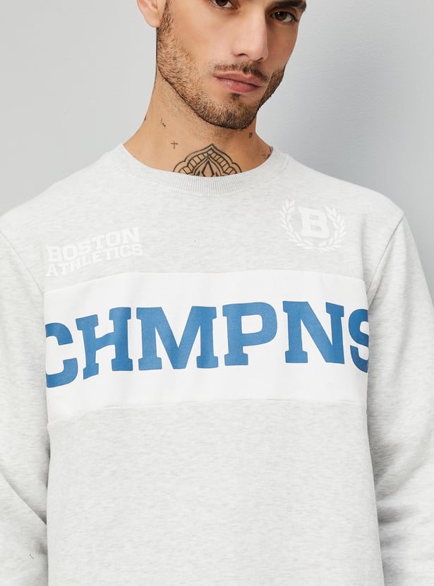 Men Printed Athleisure Sweatshirt