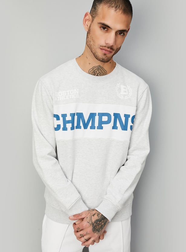 Men Printed Athleisure Sweatshirt