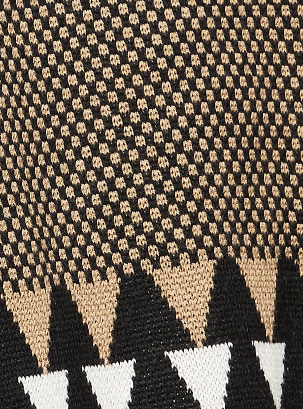 Women Geometric Printed Waterfall Shrug