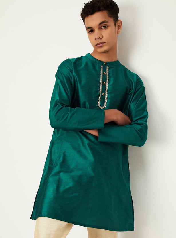 Boys Embellished Ethnic Kurta