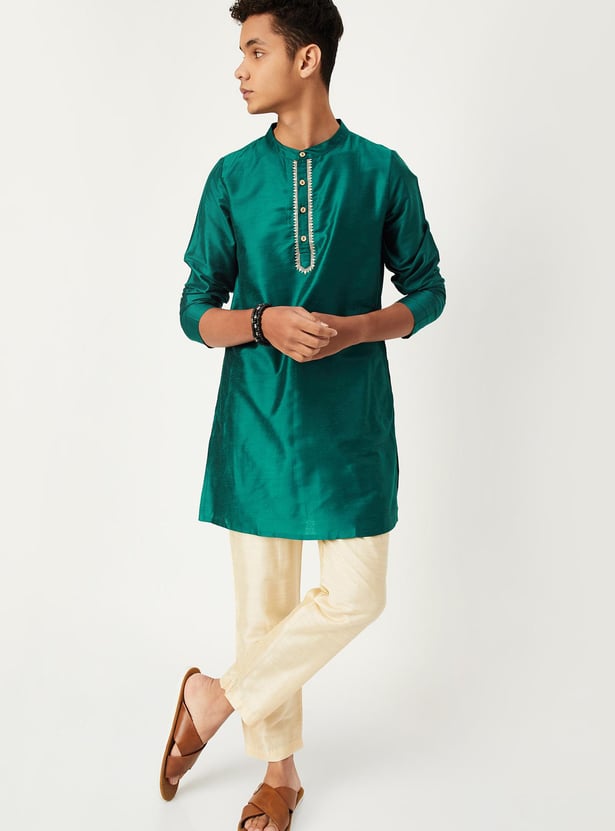 Boys Embellished Ethnic Kurta