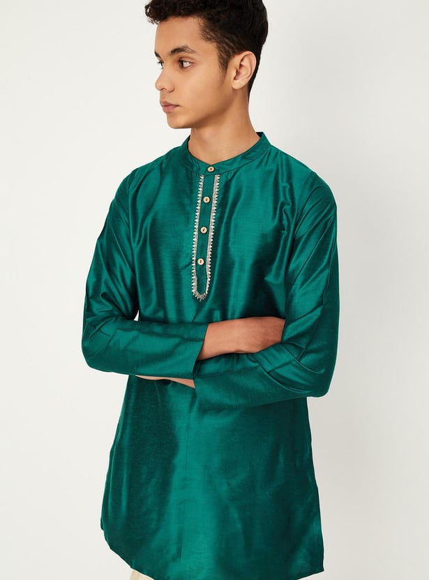 Boys Embellished Ethnic Kurta