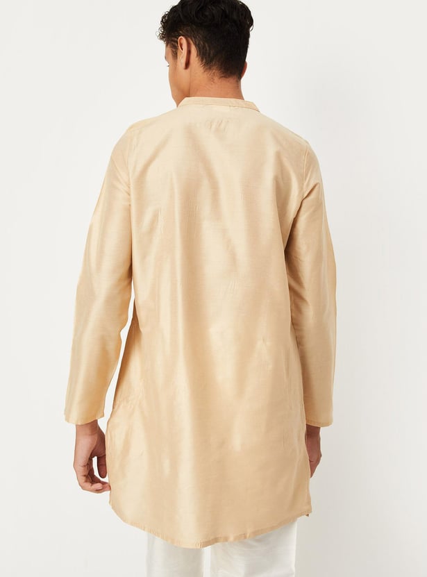 Boys Solid Straight Kurta