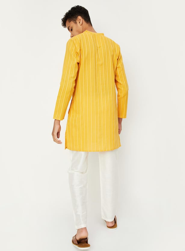 Boys Striped Kurta with Pyjamas