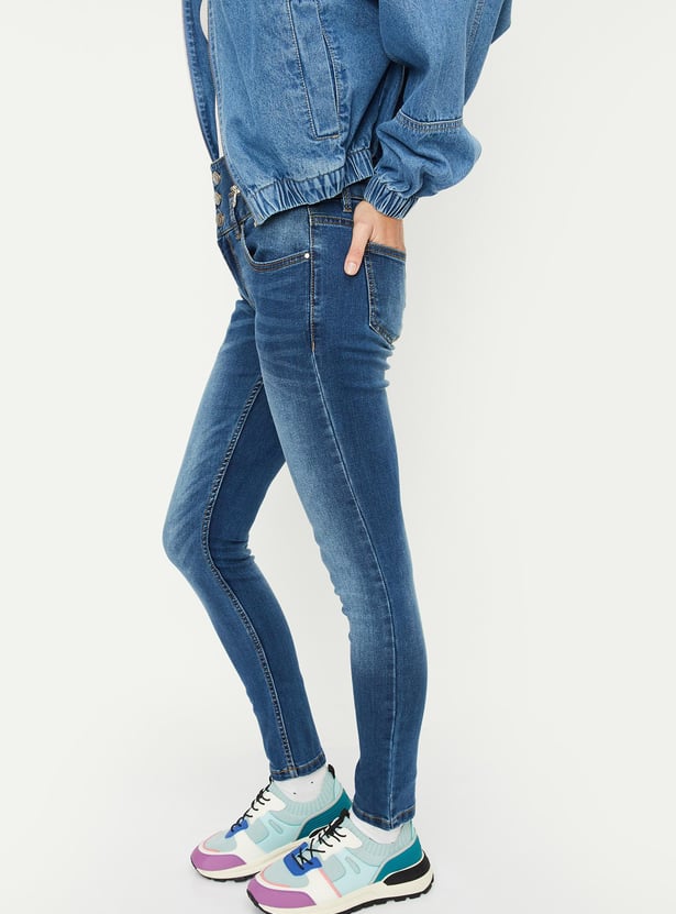 Buy Women Double Up Skinny Fit Jeans Online at just