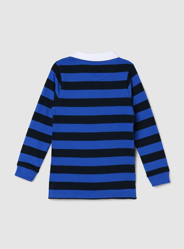 Boys Striped Polo T-shirt