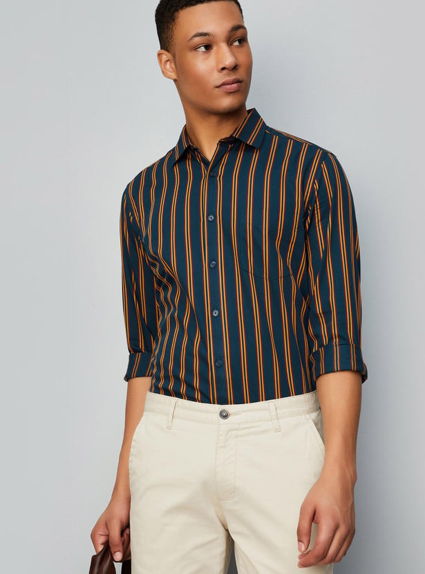 Men Regular Fit Striped Shirt