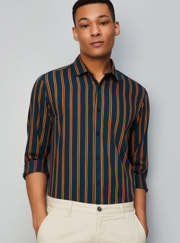 Men Regular Fit Striped Shirt