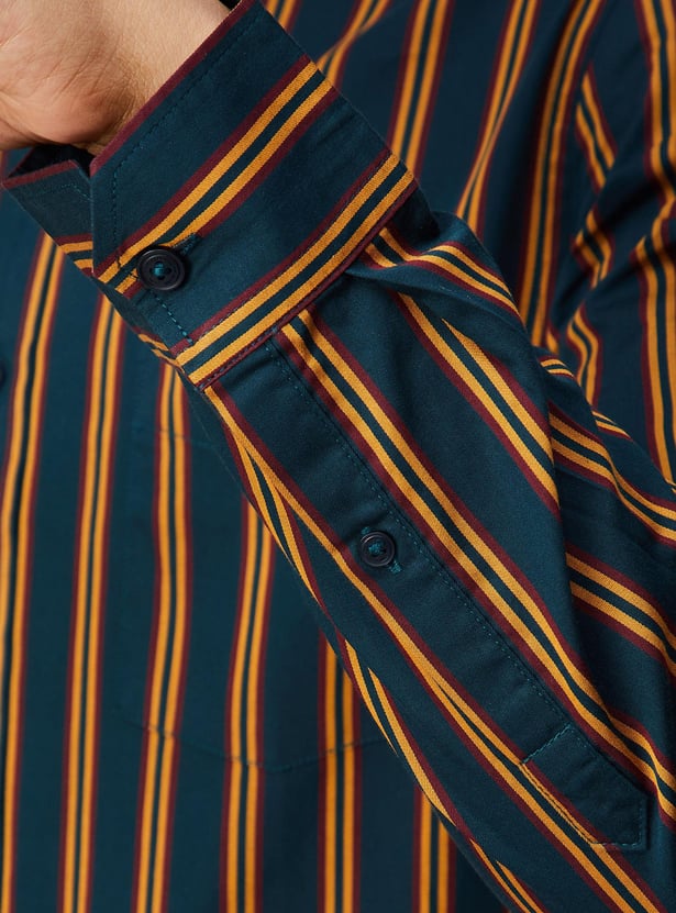 Men Regular Fit Striped Shirt