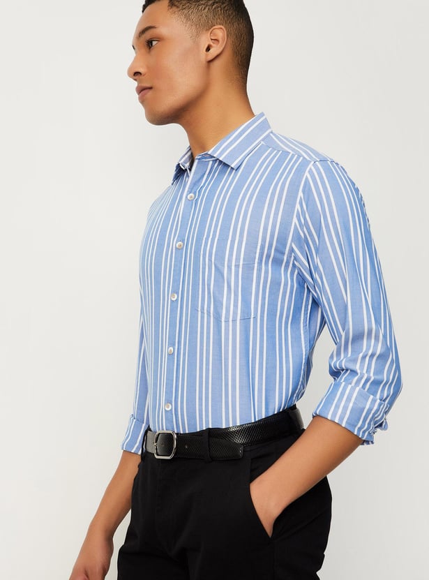 Men Regular Fit Striped Shirt