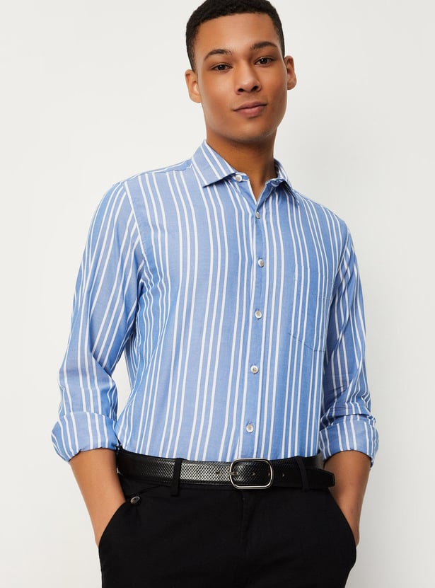 Men Regular Fit Striped Shirt