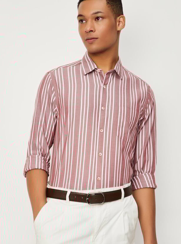 Men Regular Fit Striped Shirt