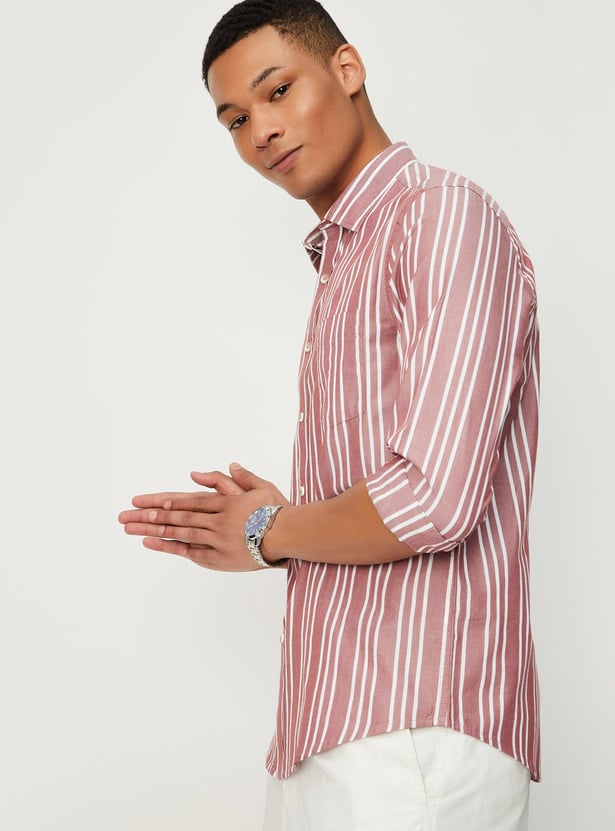 Men Regular Fit Striped Shirt