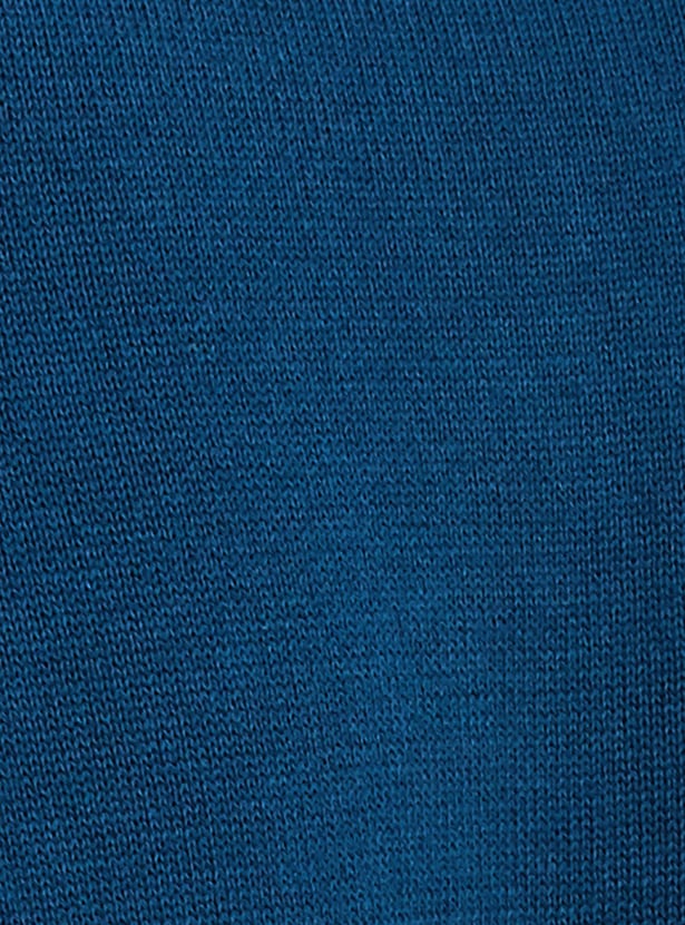 Men Striped Slim Fit Knit Polo T-shirt