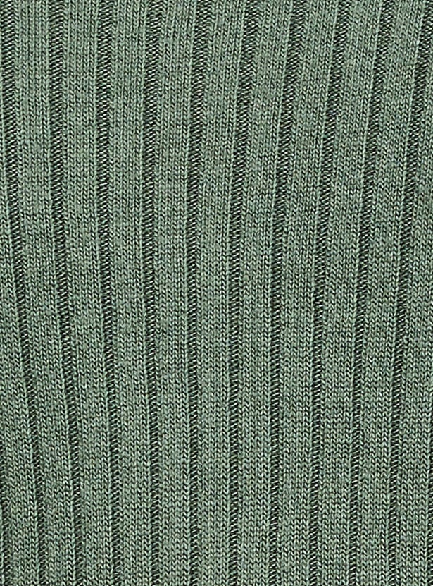 Women Ribbed Jumper with Buttons