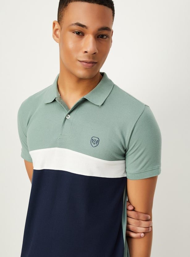 Buy Men Colourblocked Polo T Shirt Online At Just Rs 6990 1000012912840 Max Fashion 1473