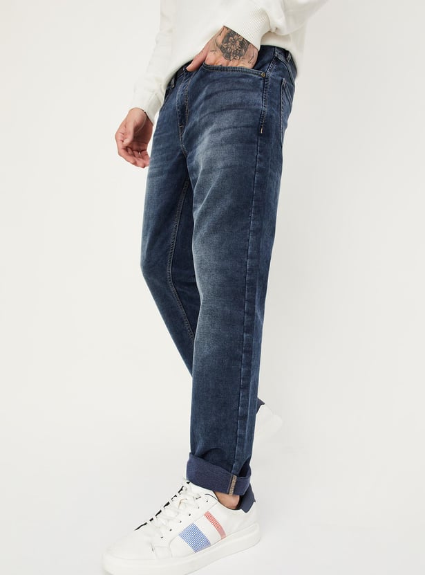 Men Washed Regular Fit Jeans