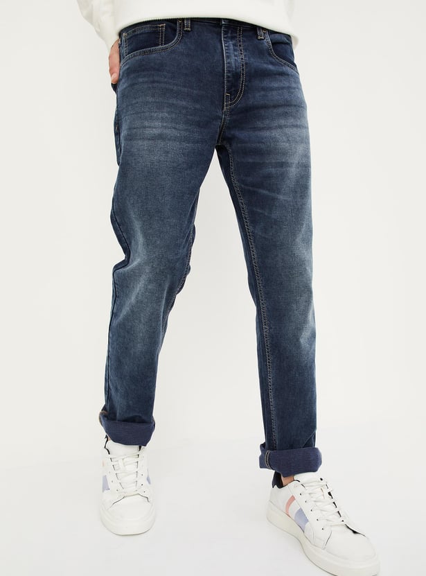 Men Washed Regular Fit Jeans