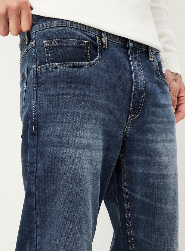 Men Washed Regular Fit Jeans