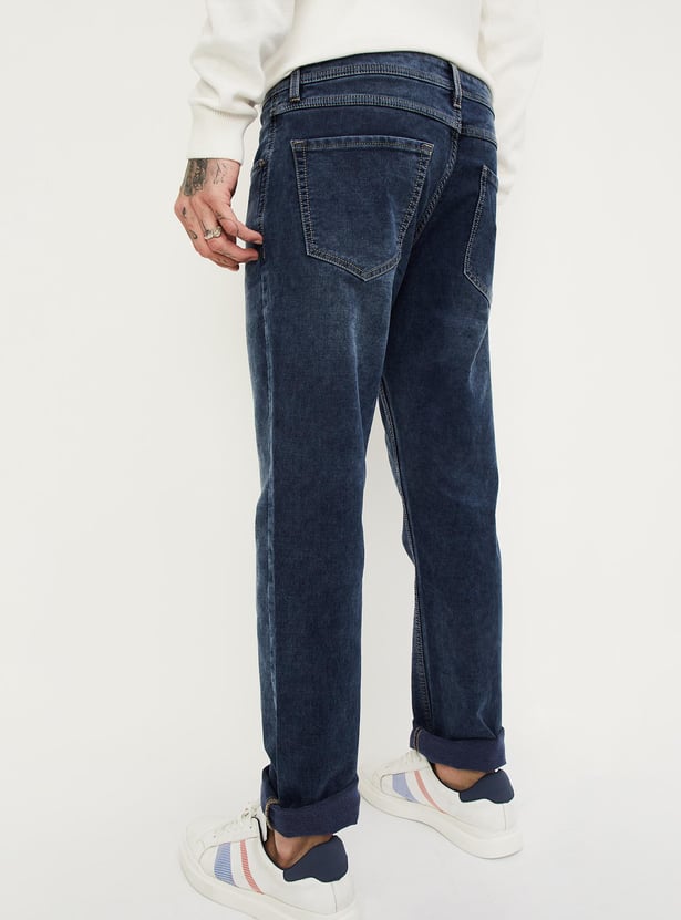 Men Washed Regular Fit Jeans