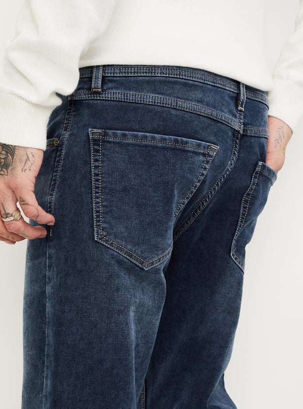 Men Washed Regular Fit Jeans